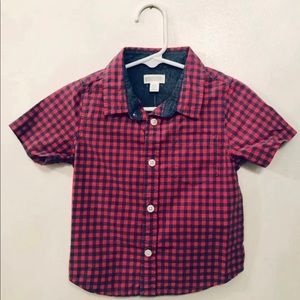 Boy’s Button Down Short-Sleeved Shirt NWT
